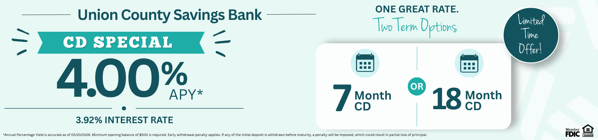 UCSB Certificate of Deposit promotion