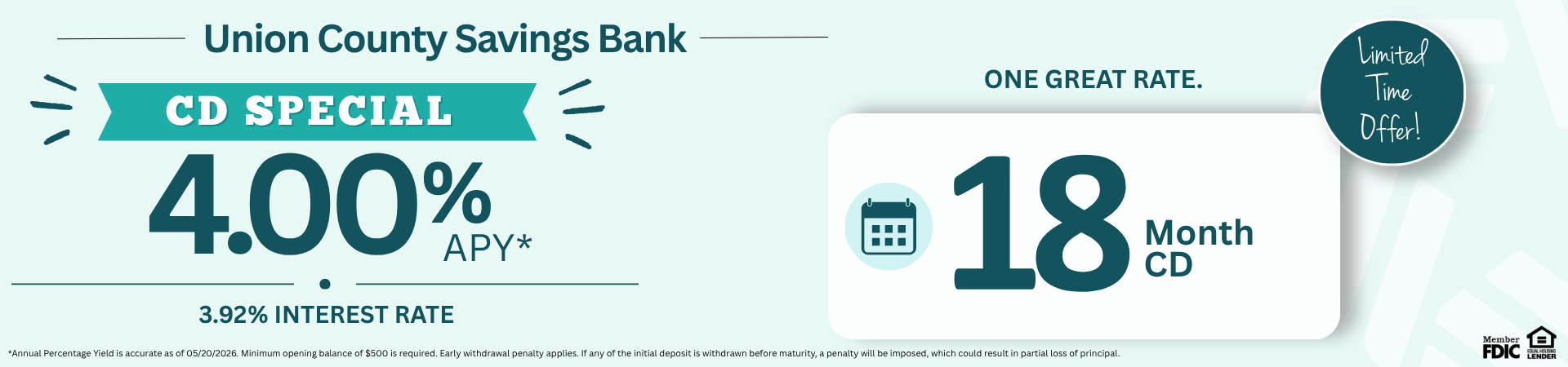 UCSB Certificate of Deposit promotion